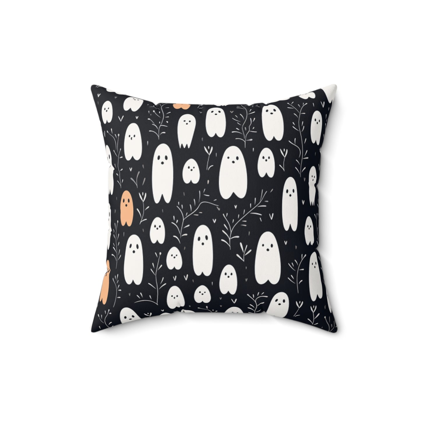 Boo Halloween P2 Spun Polyester Square Pillow