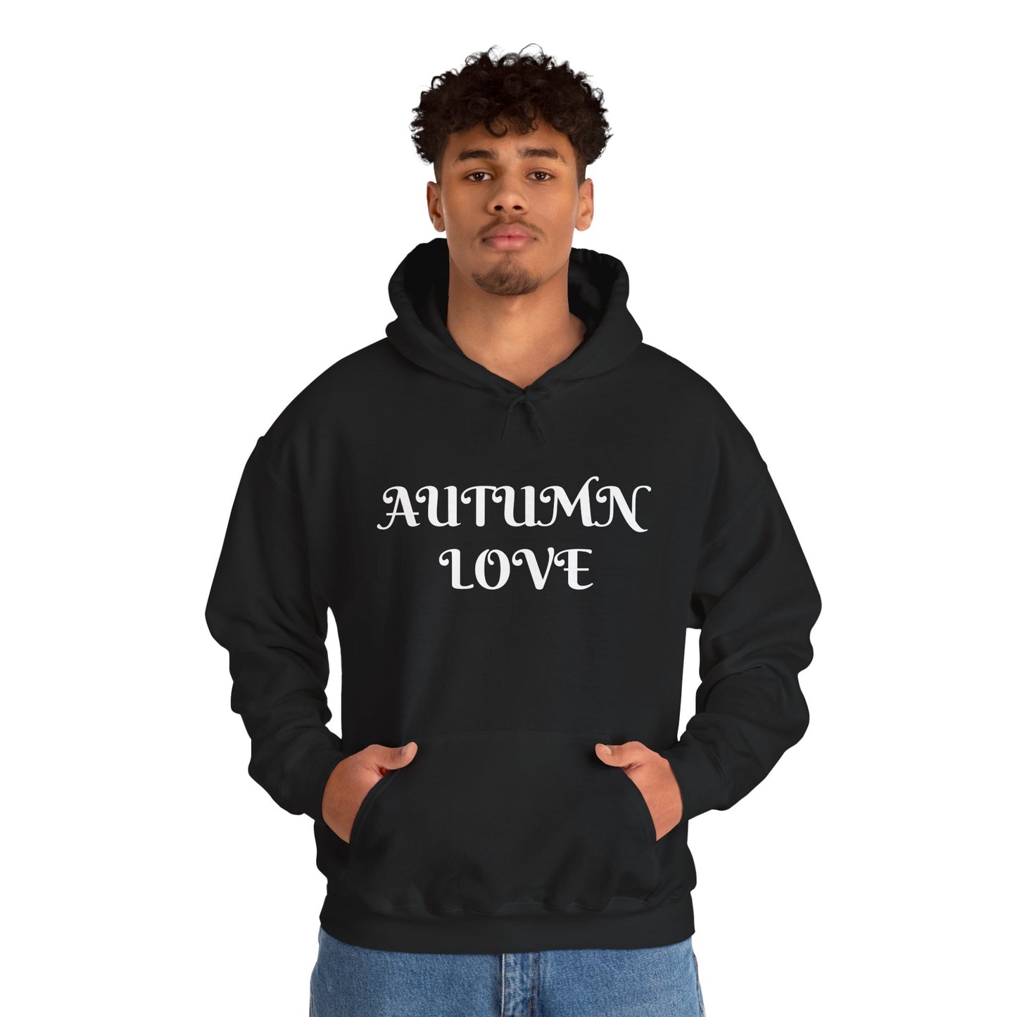 Autumn Love Hooded Men's Sweatshirt