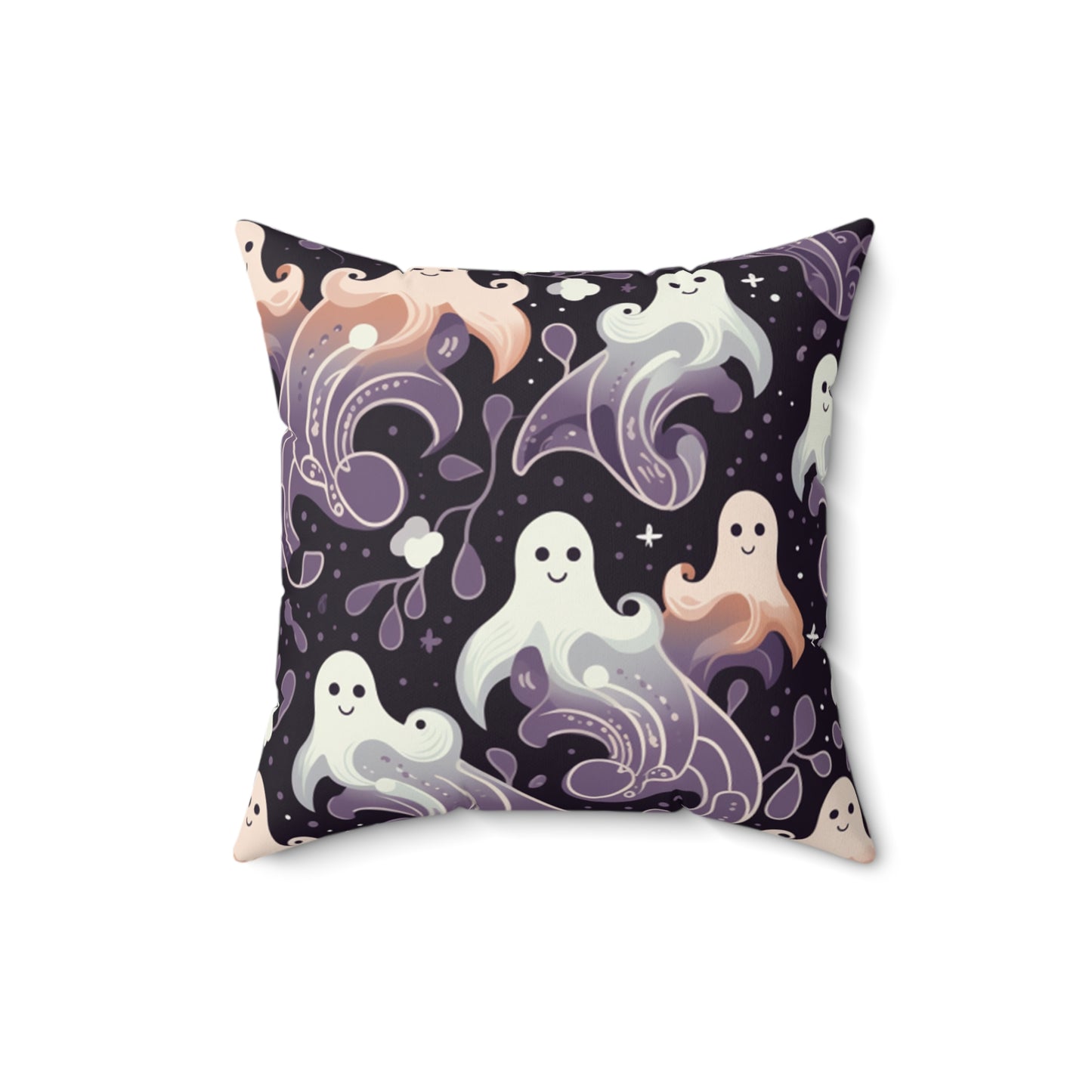 Boo Halloween Spun Polyester Square Pillow