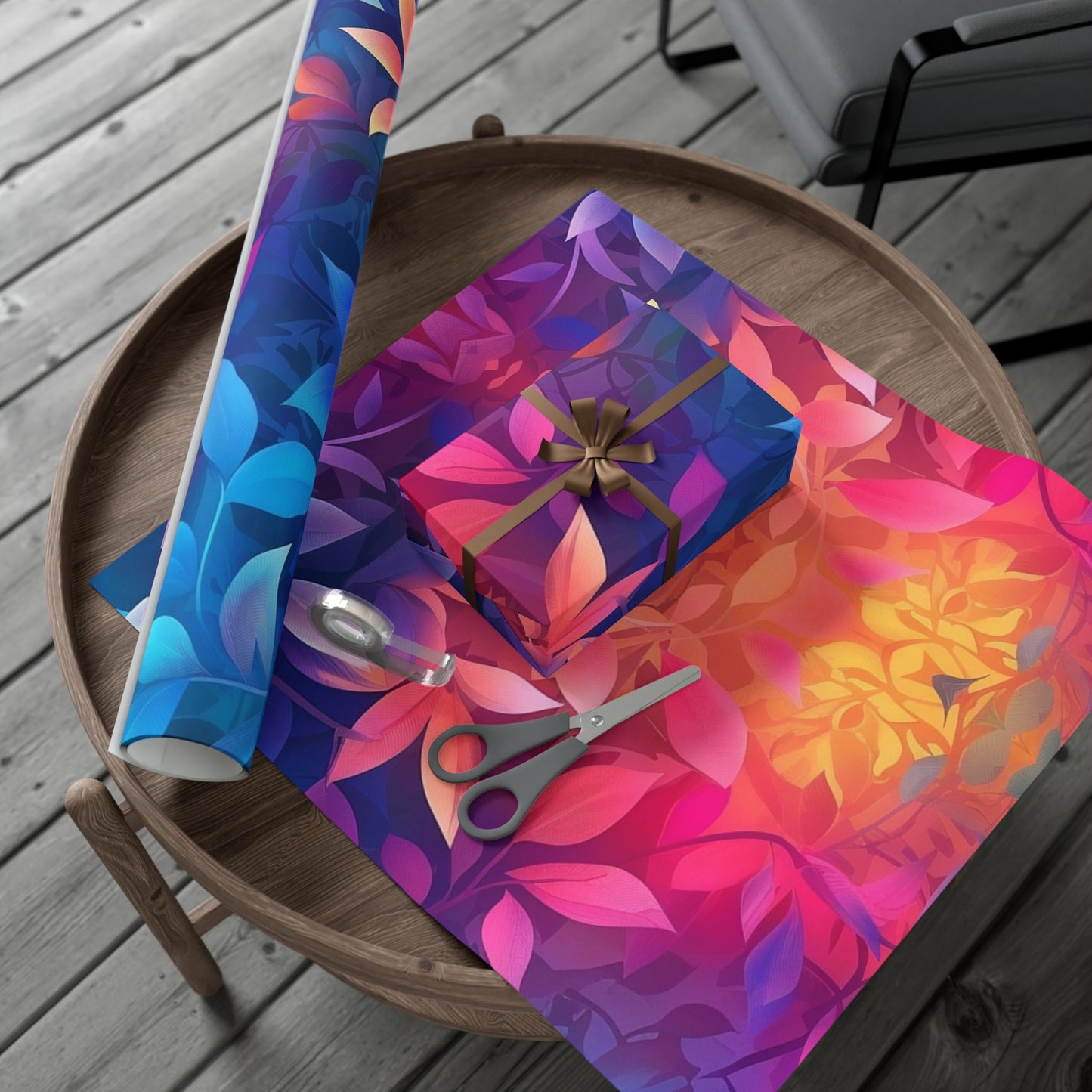 Vibrant Floral Gift Wrap Papers