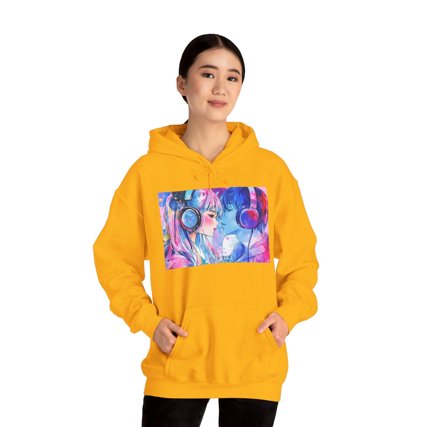 Chaos Love by Hime- Scripted Hooded Sweatshirt