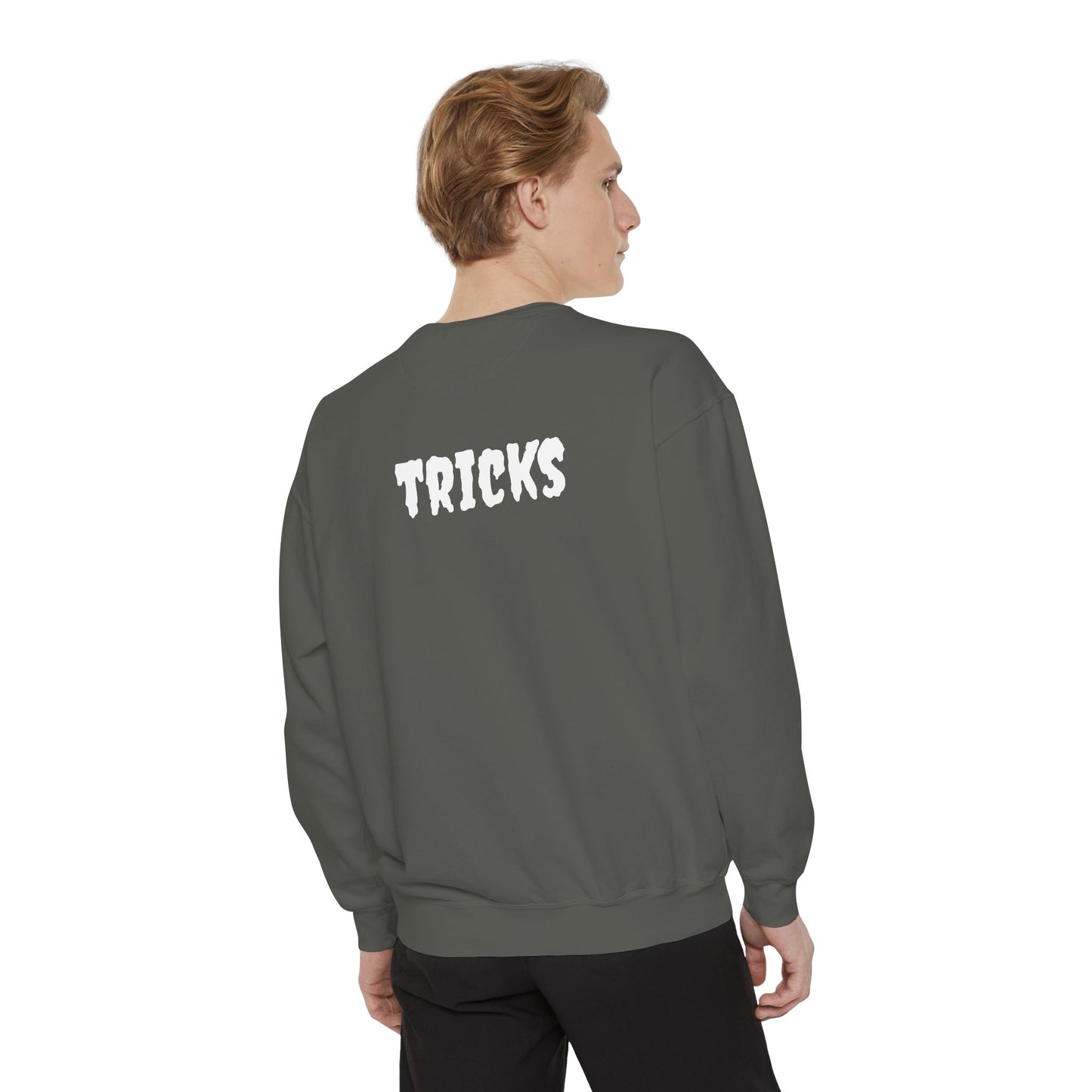 Happy Halloween Tricks HDS1 Unisex Sweater - Grey