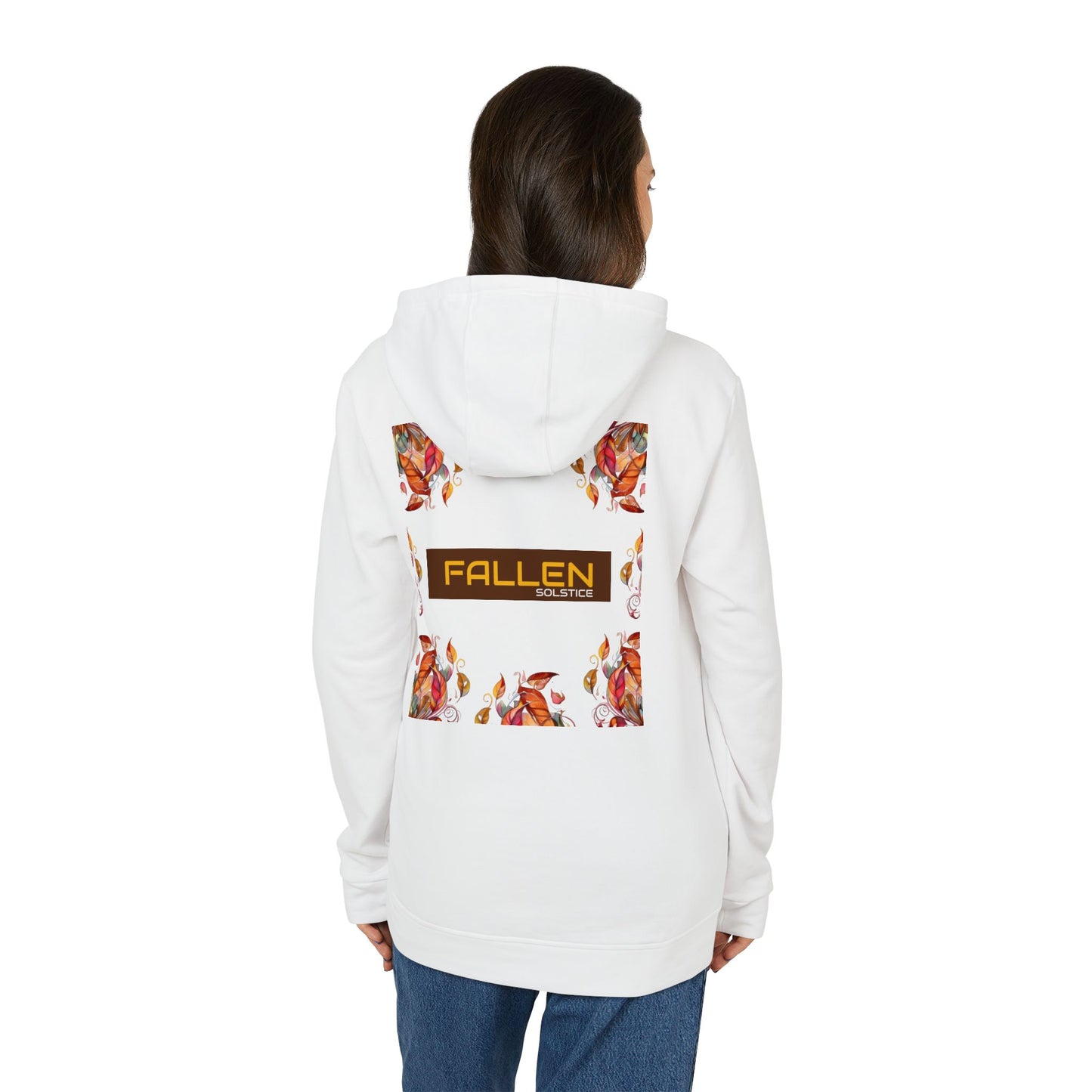 Fallen Solstice Foliage Detail Fleece Fall Hoodie