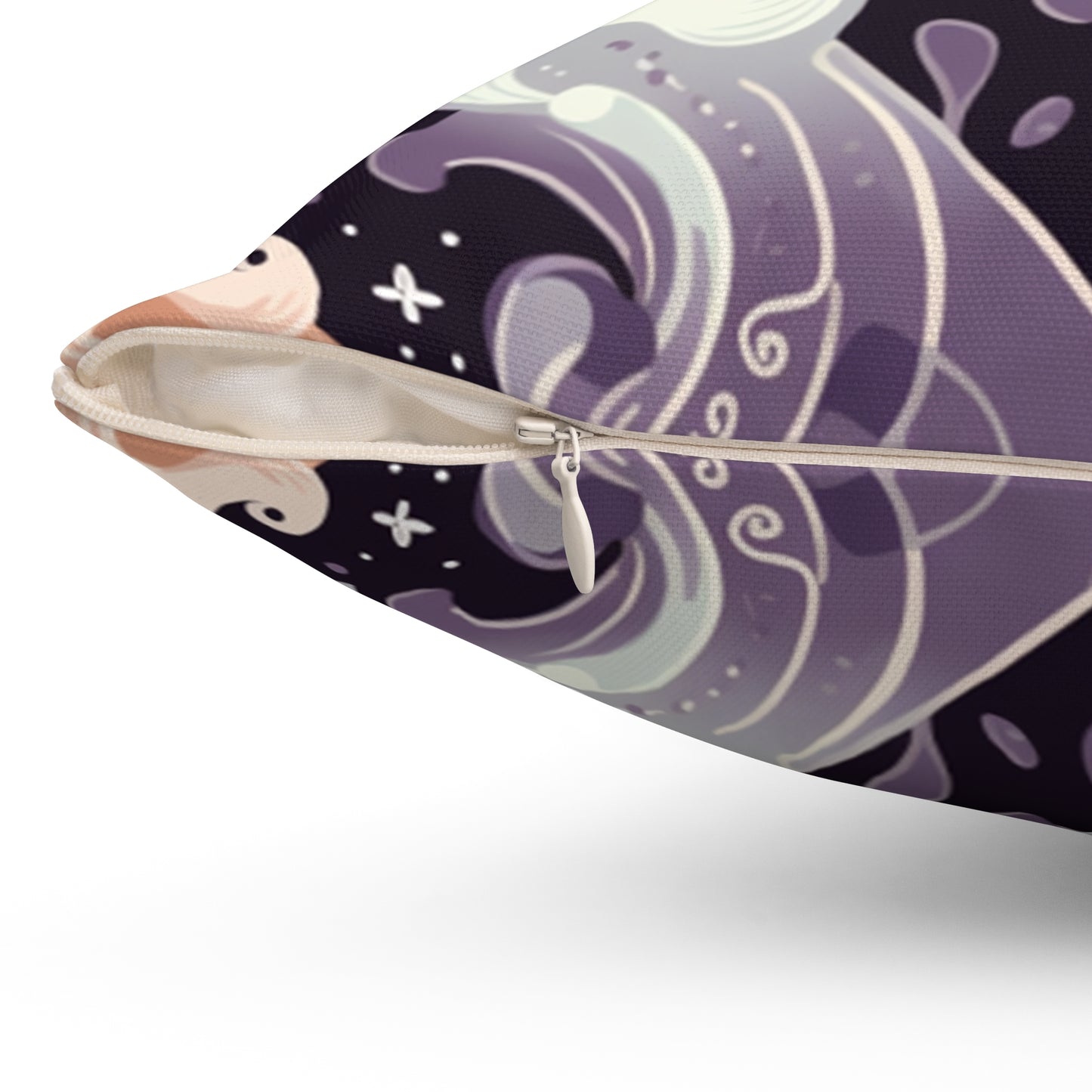 Boo Halloween Spun Polyester Square Pillow
