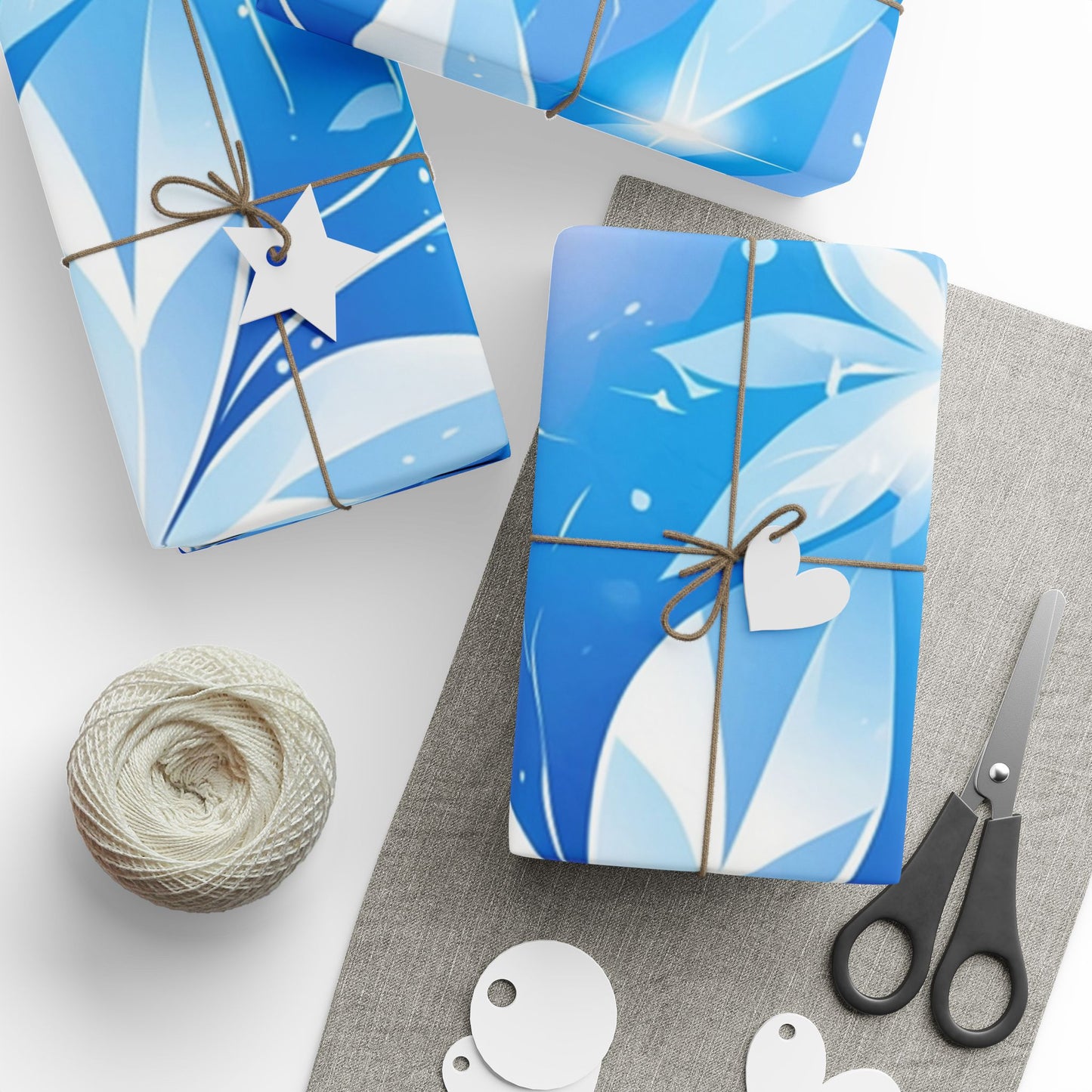 Elegant Floral Flowery Winter Design Wrapping Paper