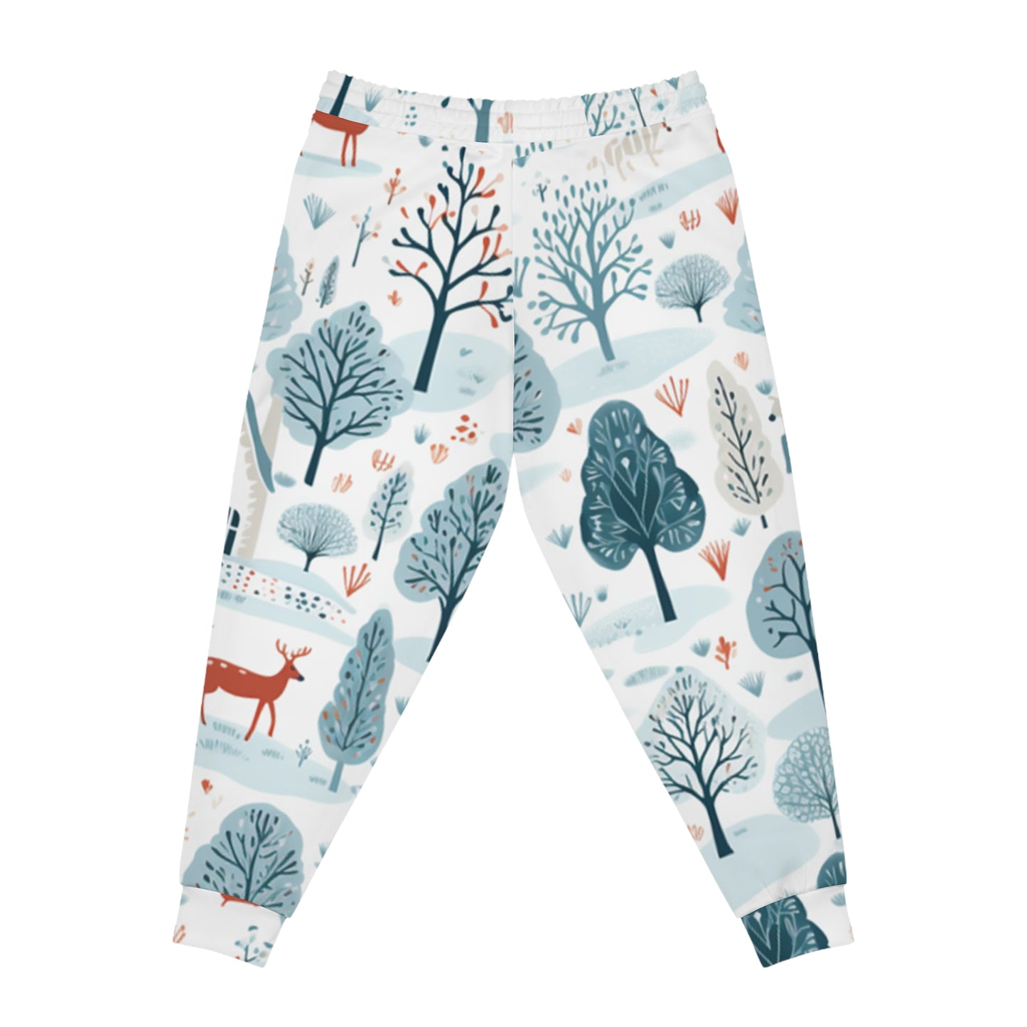 Winter Woods Men Athletic Joggers