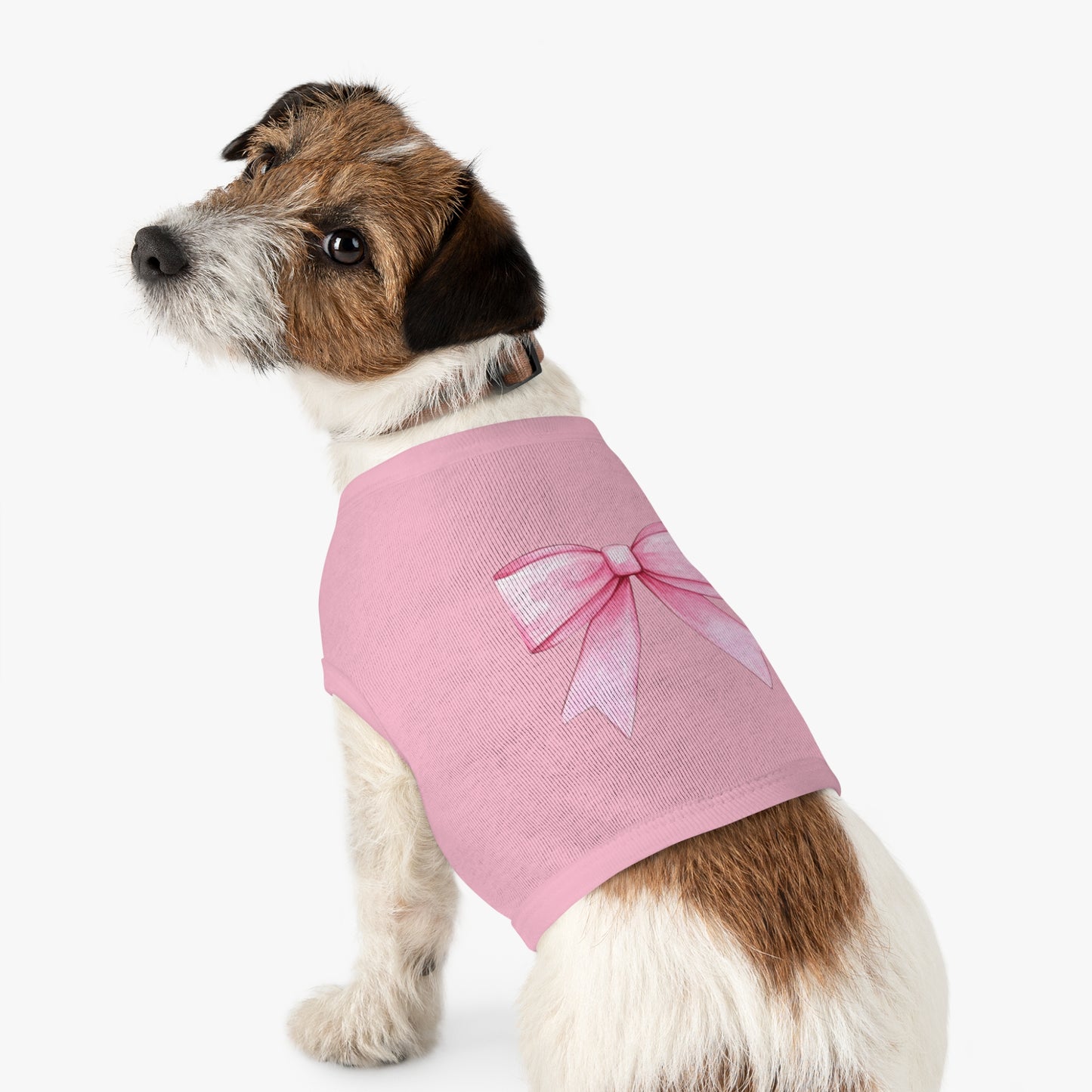 Oversize Pink Bow HD Pet Tank Top