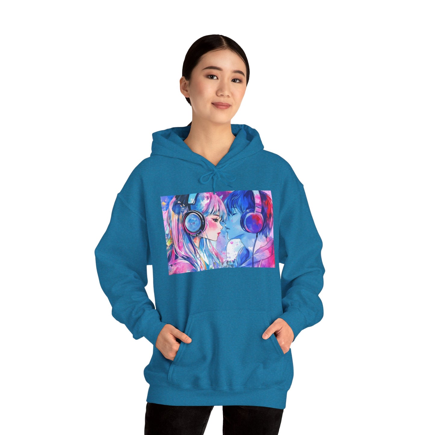 Chaos Love by Hime- Scripted Hooded Sweatshirt
