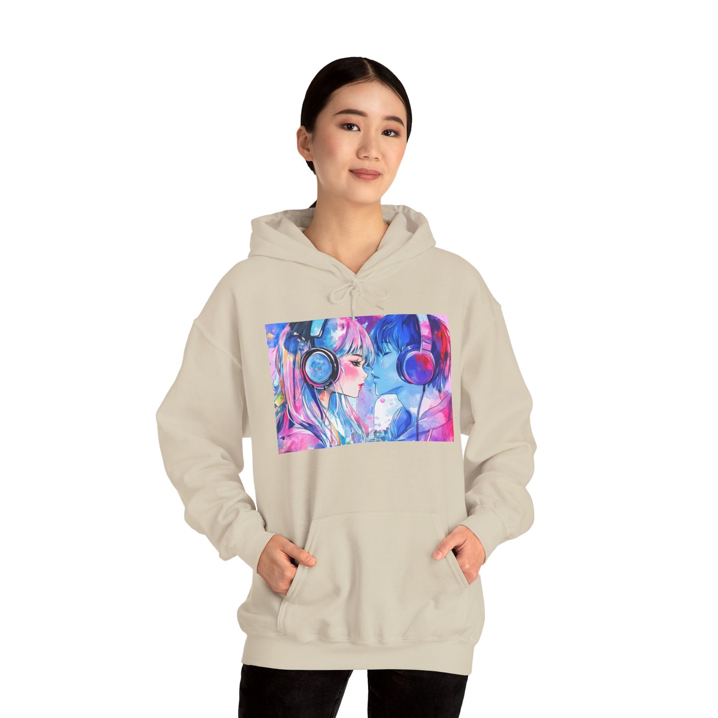 Chaos Love by Hime- Scripted Hooded Sweatshirt