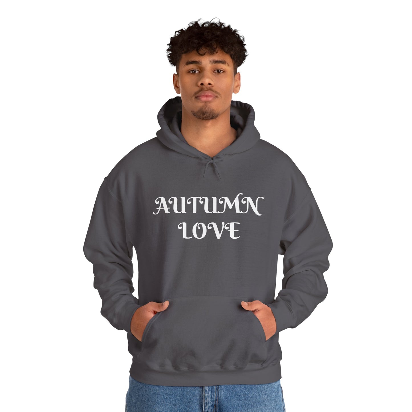 Autumn Love Hooded Men's Sweatshirt