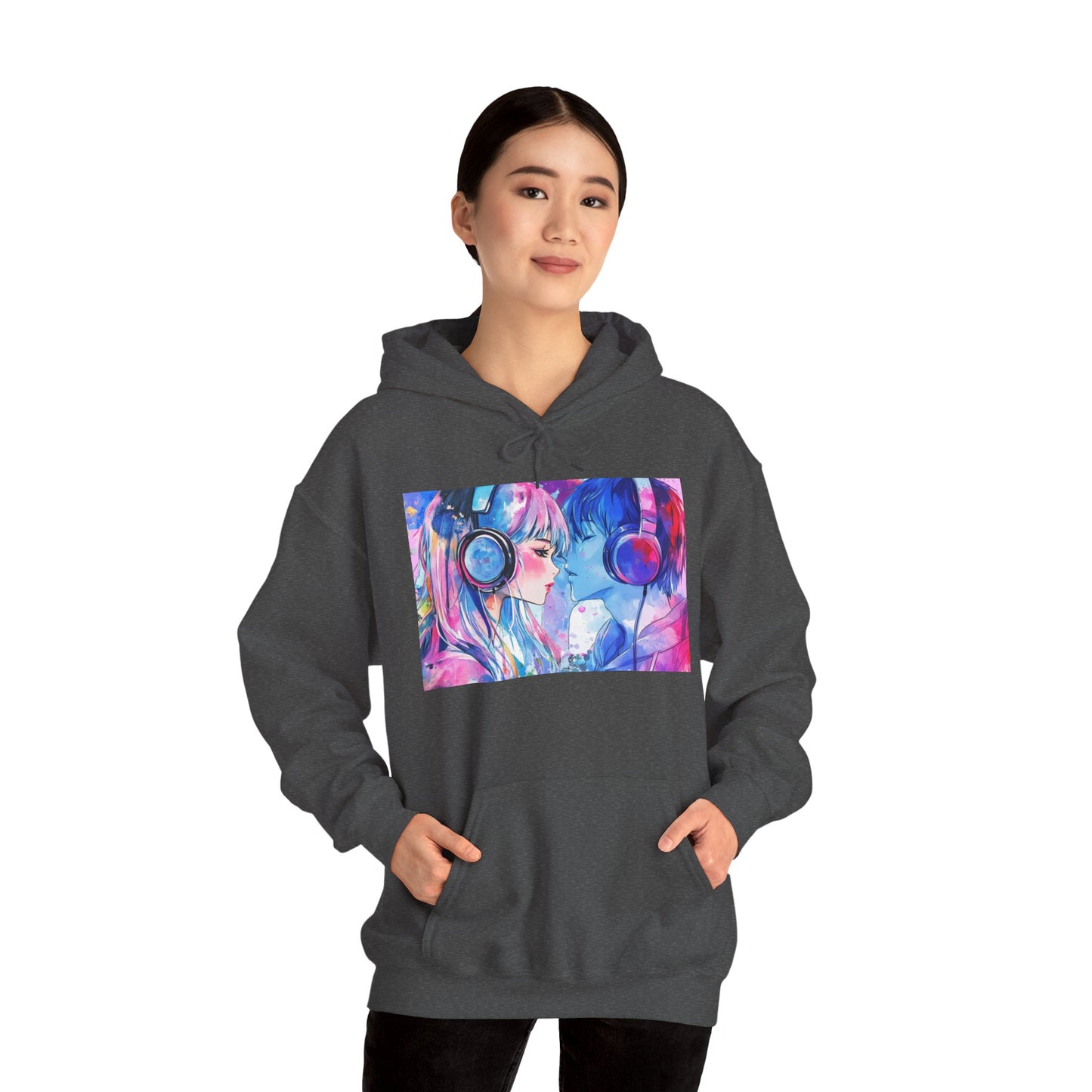 Chaos Love by Hime- Scripted Hooded Sweatshirt