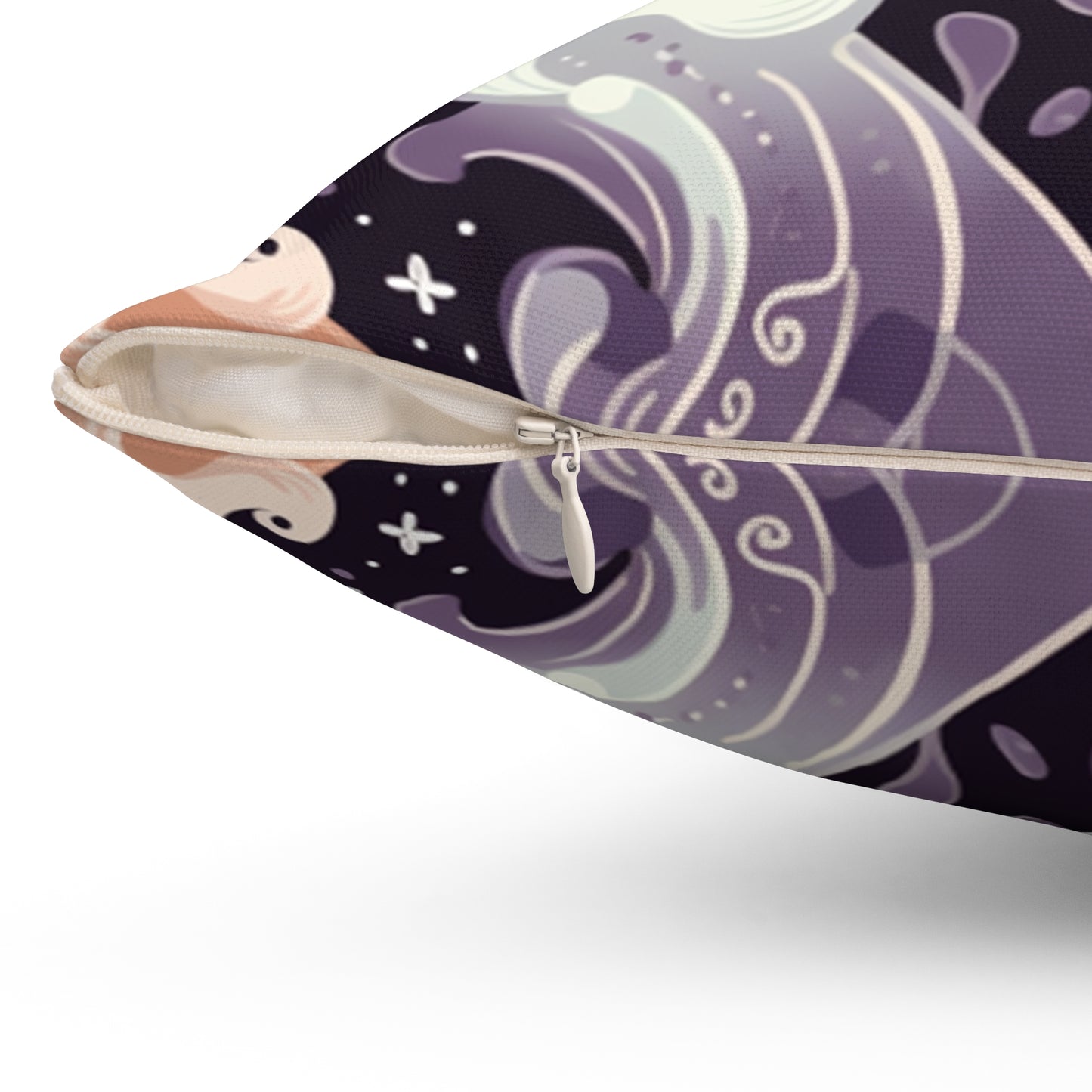 Boo Halloween Spun Polyester Square Pillow