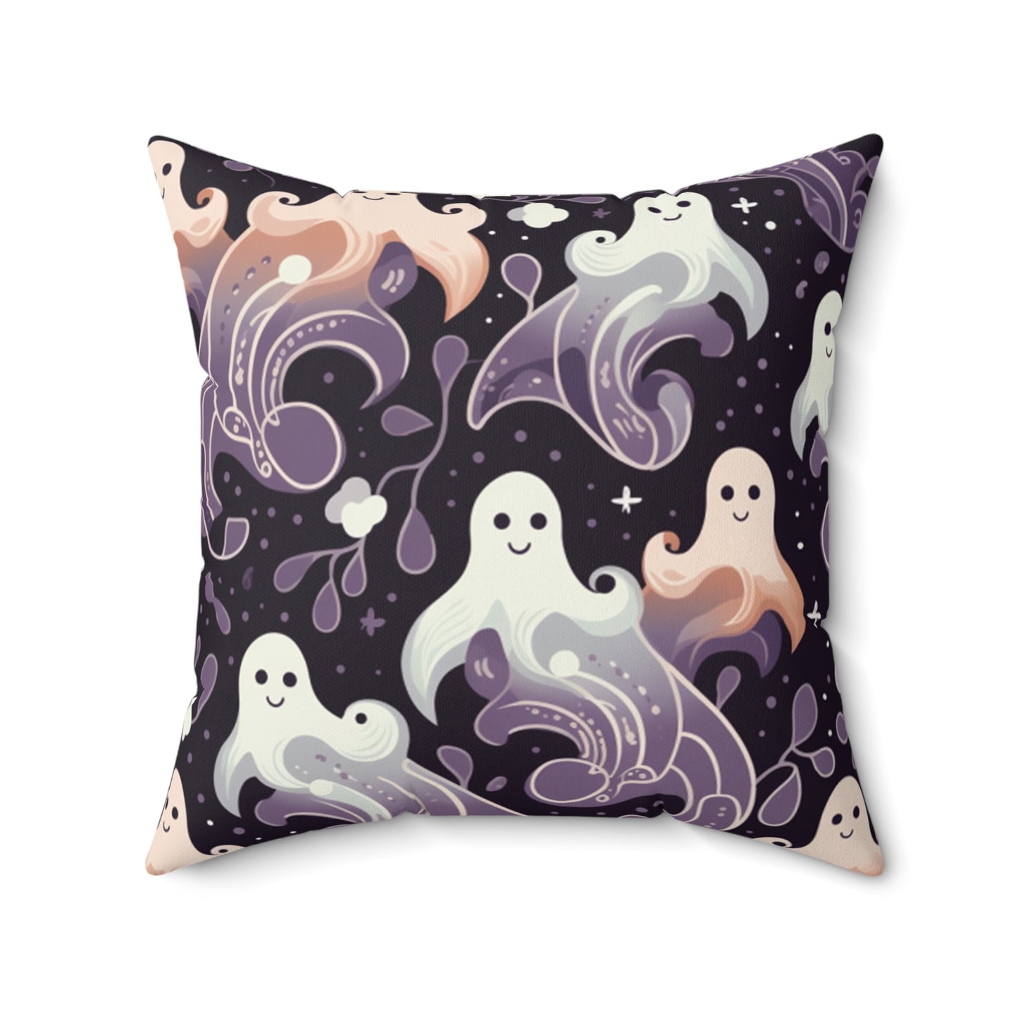 Boo Halloween Spun Polyester Square Pillow