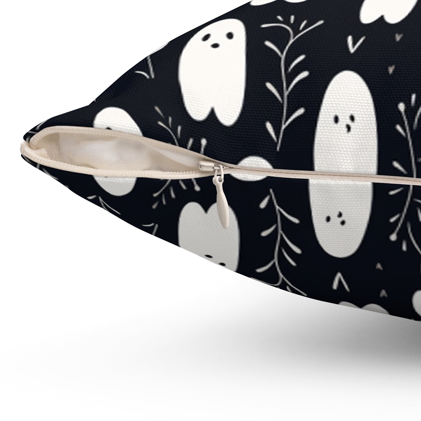 Boo Halloween P2 Spun Polyester Square Pillow