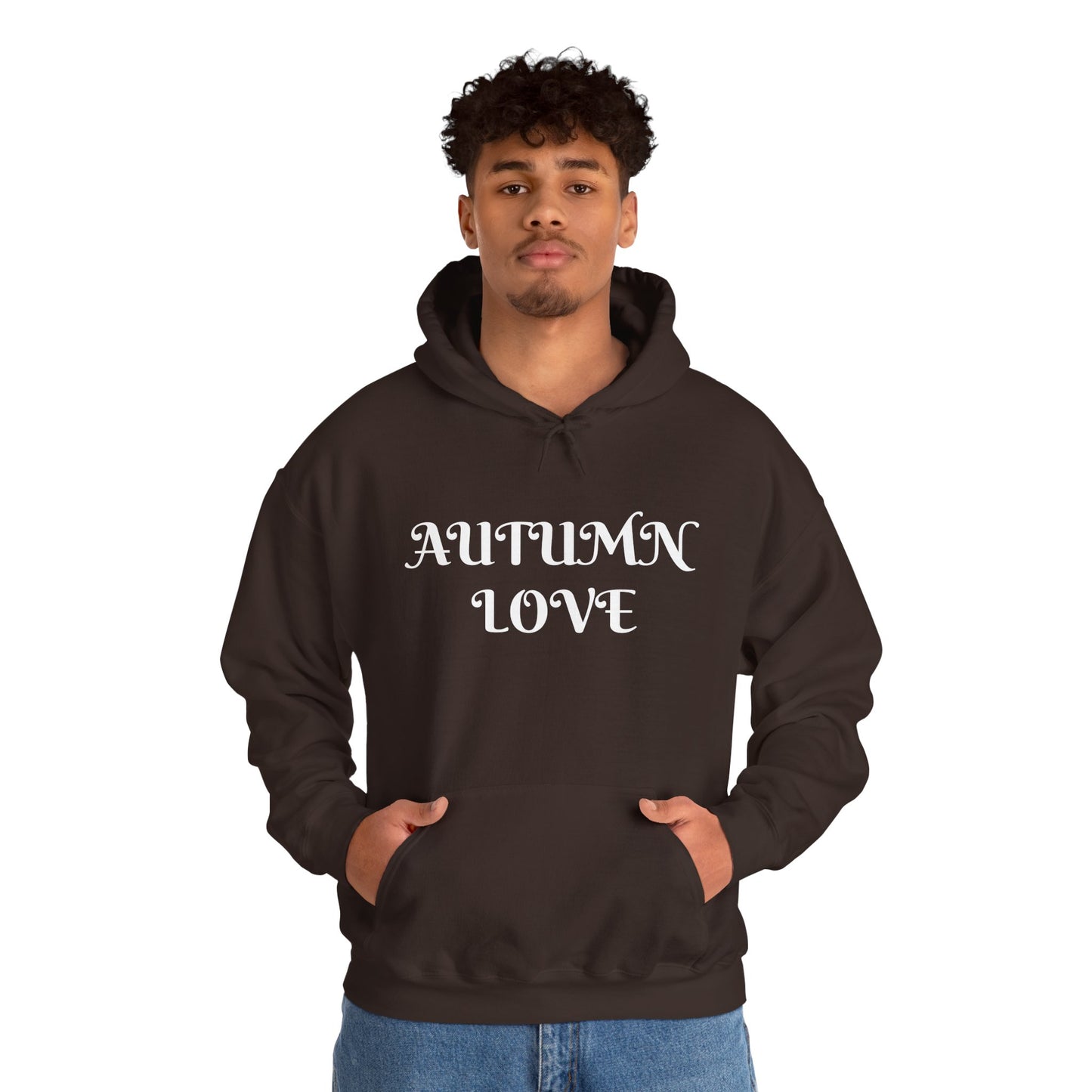 Autumn Love Hooded Men's Sweatshirt