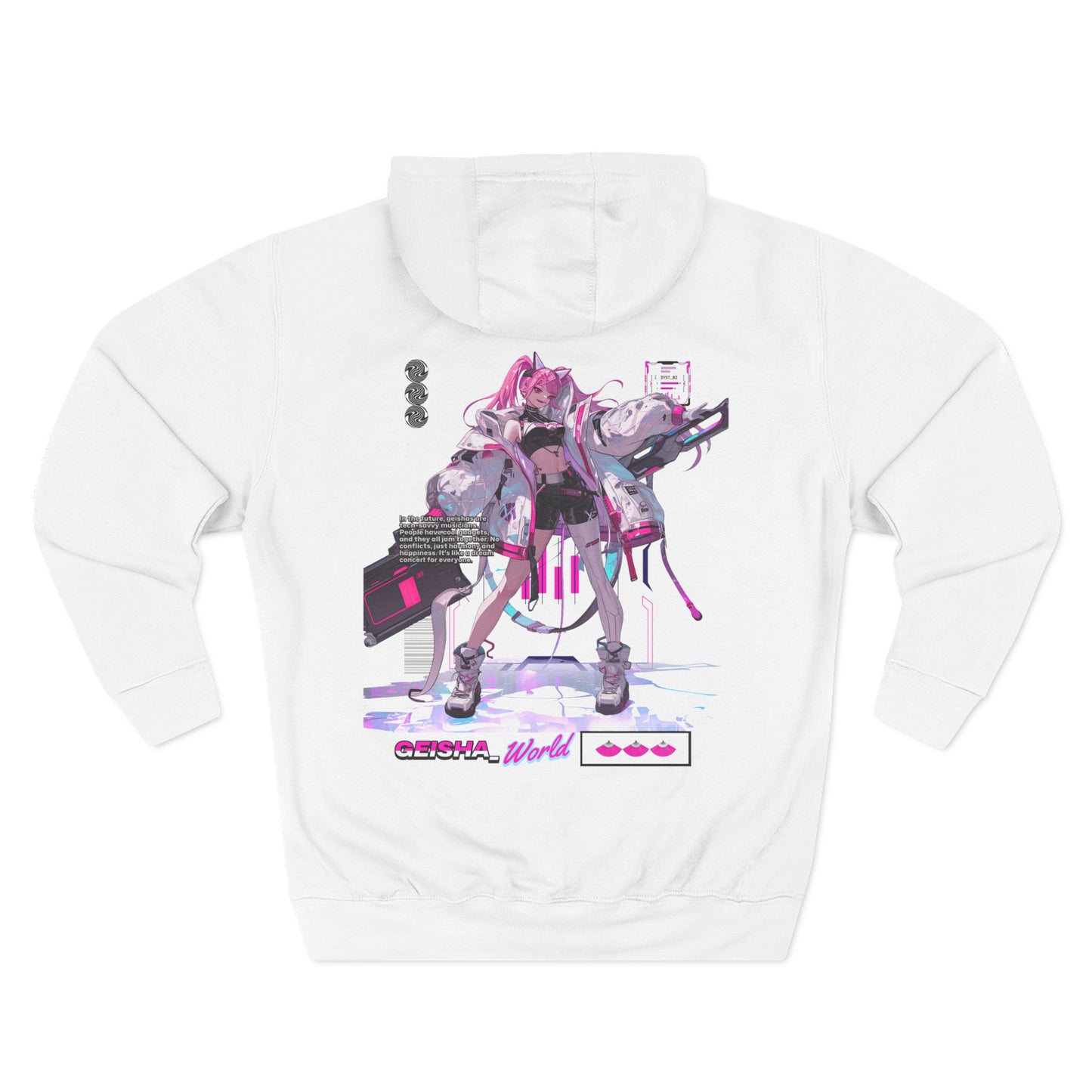 Fighter ( Faitā) NPC Script HD Three-Panel Fleece Hoodie