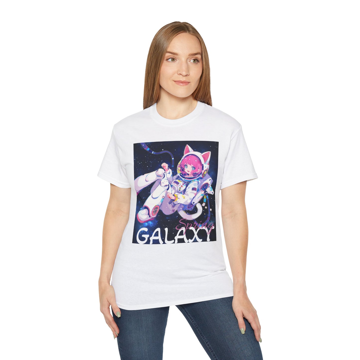 Anime Galaxy Astro Girl Cotton Tee