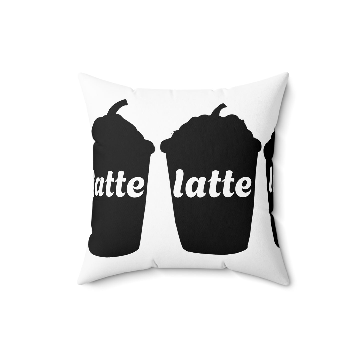 Latte Season P1 Spun Polyester Square Pillow