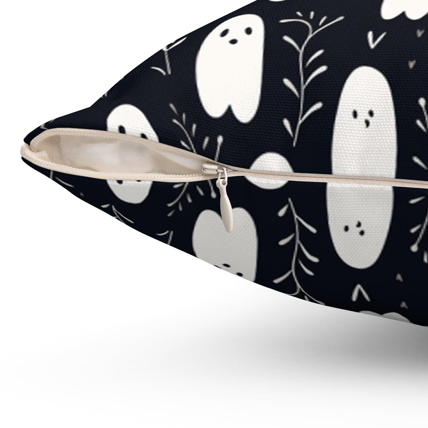 Boo Halloween P2 Spun Polyester Square Pillow