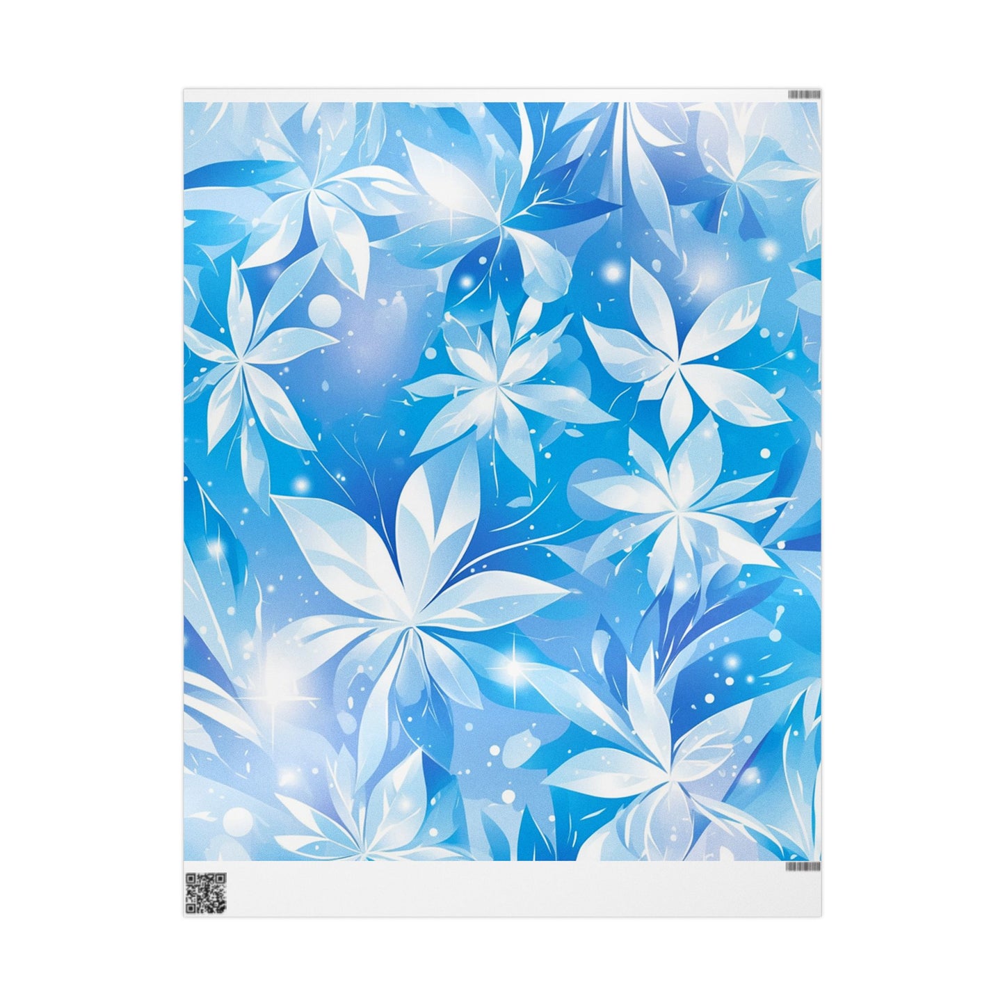 Elegant Floral Flowery Winter Design Wrapping Paper