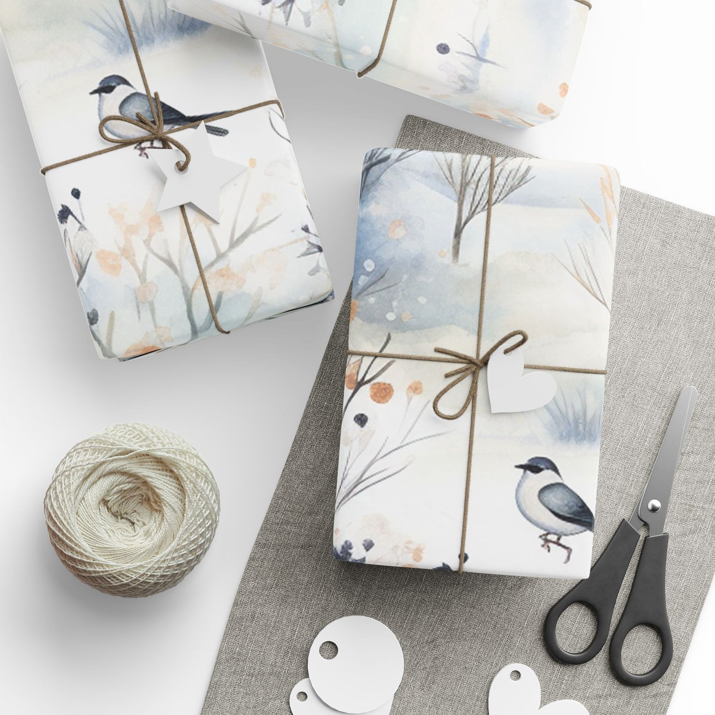 Elegant Floral Holiday Design Wrapping Paper