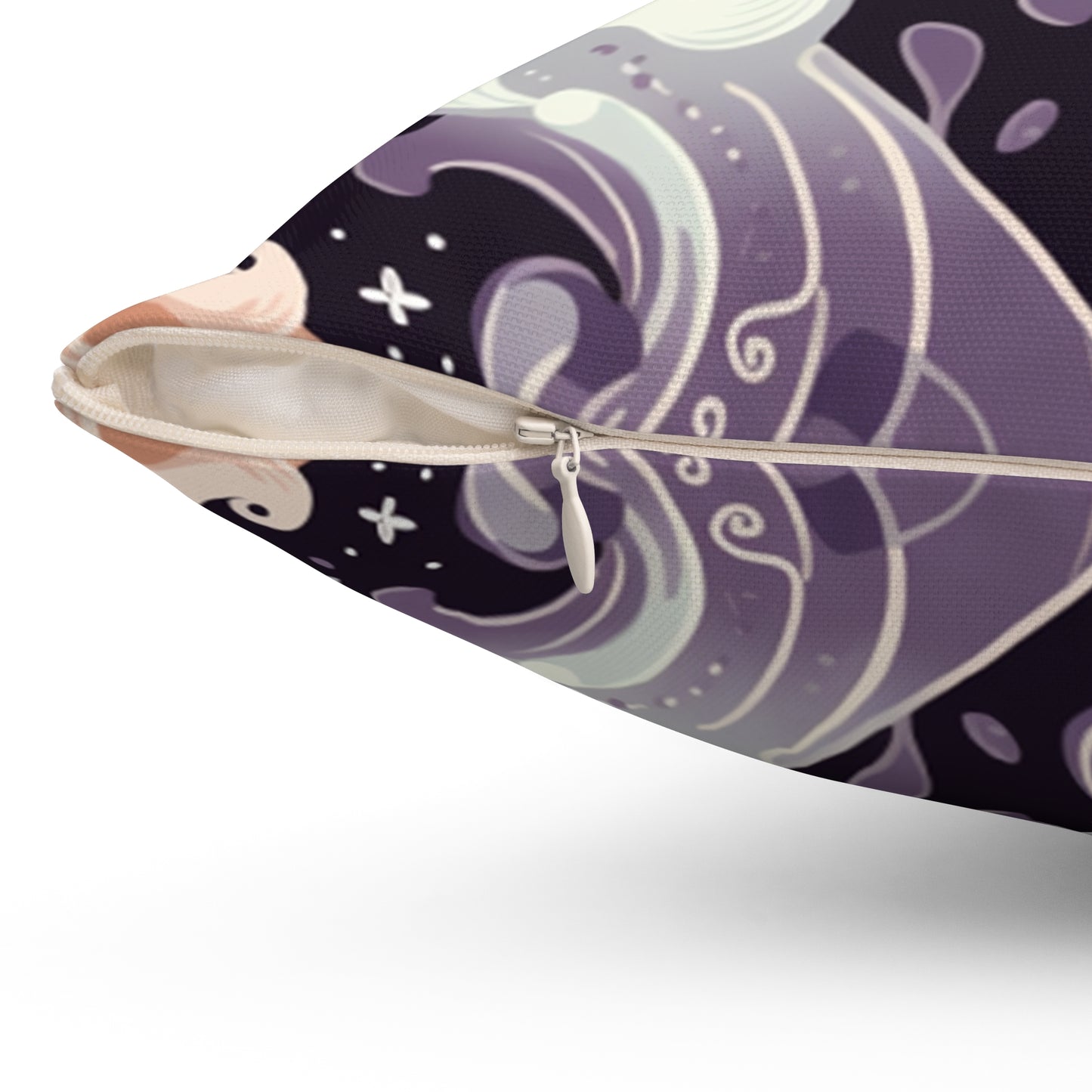 Boo Halloween Spun Polyester Square Pillow
