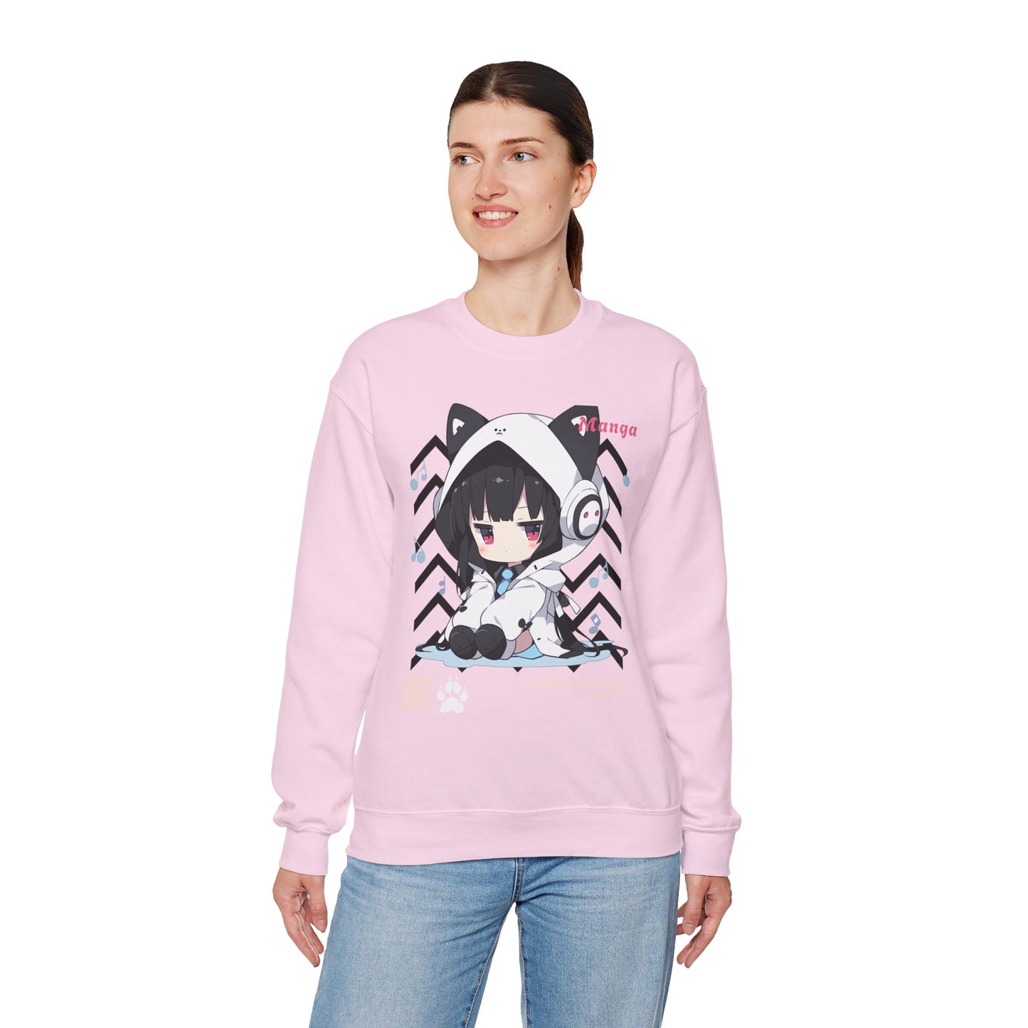 Chibi Manga Anime Style Sweatshirt