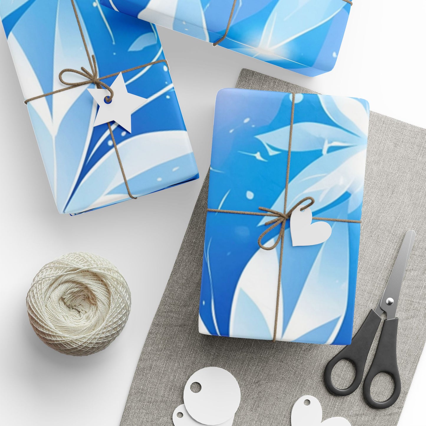 Elegant Floral Flowery Winter Design Wrapping Paper