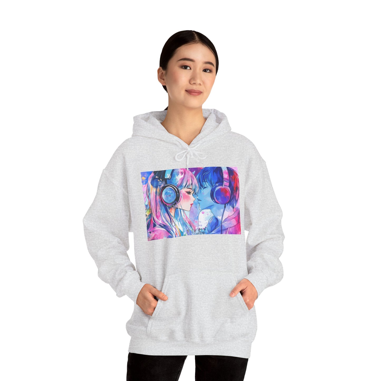 Chaos Love by Hime- Scripted Hooded Sweatshirt
