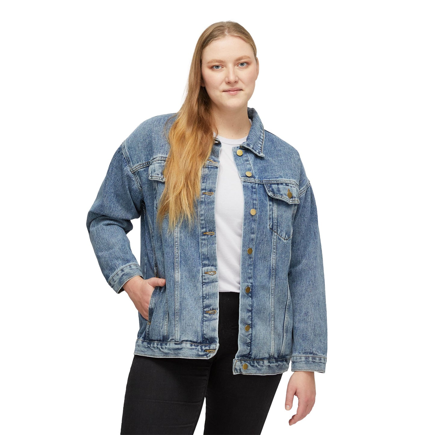 Ambushed Hearts Styled Women's Denim Jacket