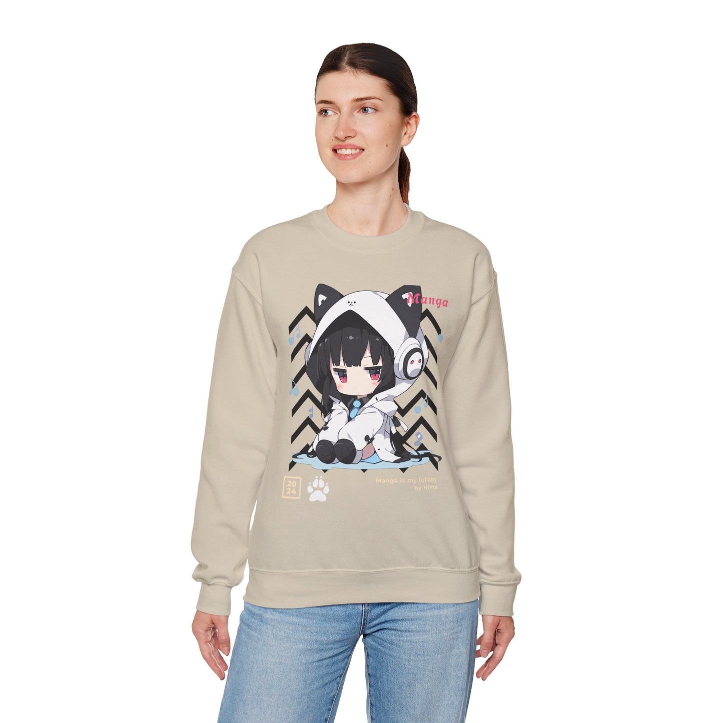 Chibi Manga Anime Style Sweatshirt