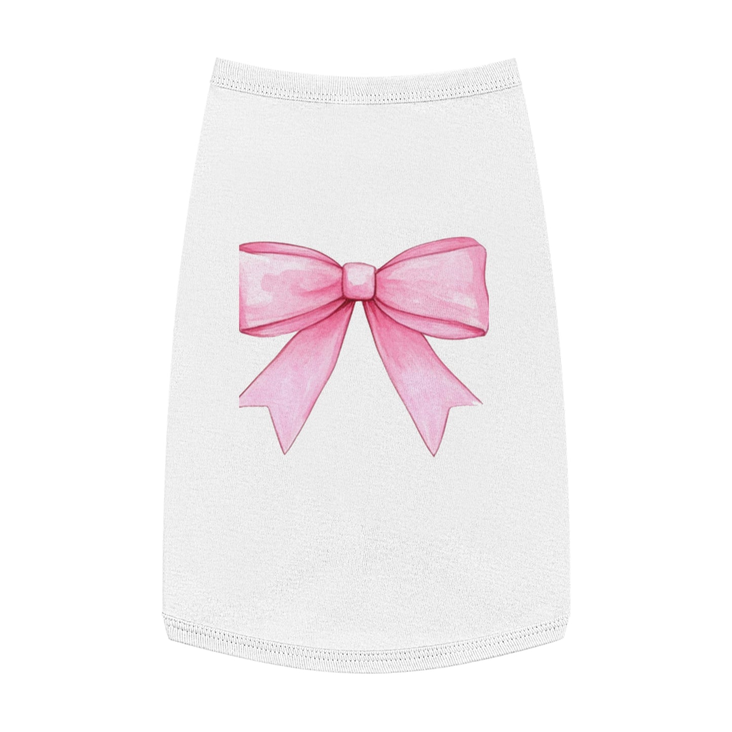 Oversize Pink Bow HD Pet Tank Top