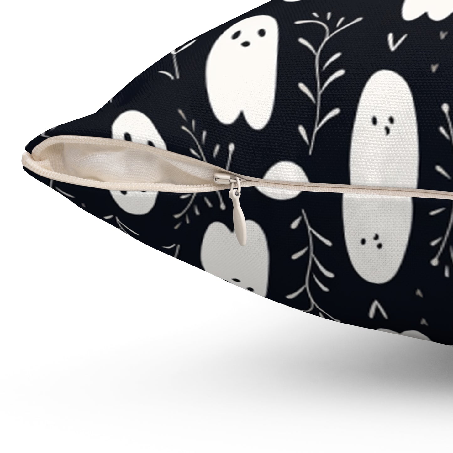 Boo Halloween P2 Spun Polyester Square Pillow