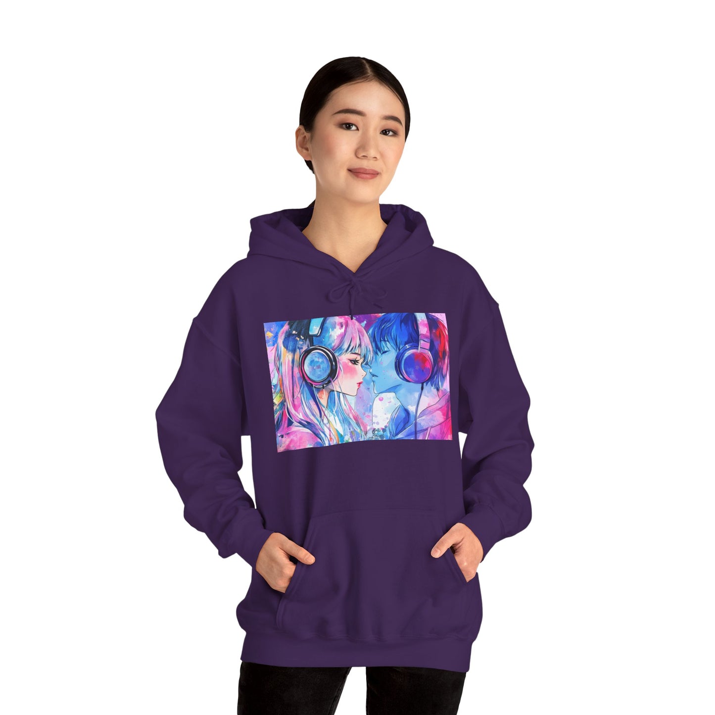 Chaos Love by Hime- Scripted Hooded Sweatshirt