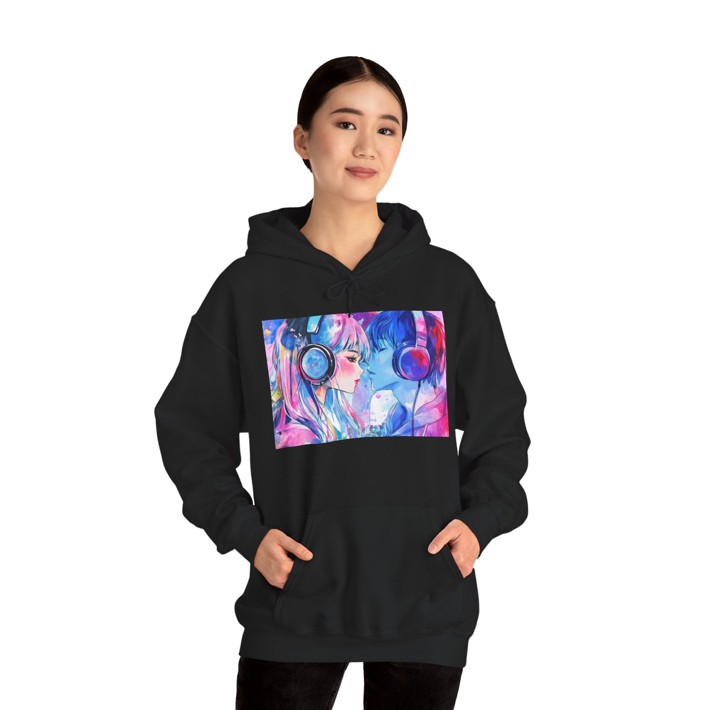 Chaos Love by Hime- Scripted Hooded Sweatshirt