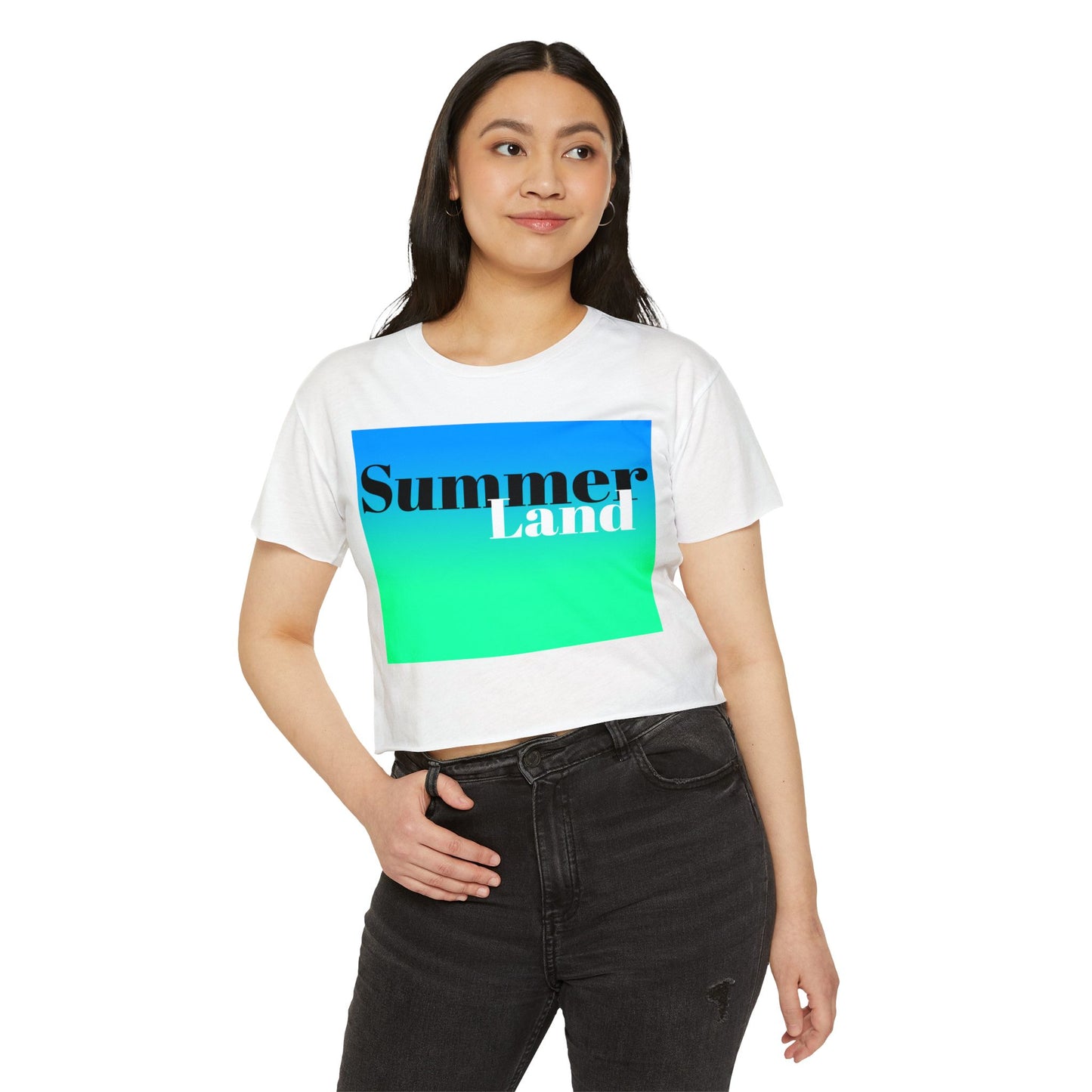Summer Land Two-tone Festival Crop Top