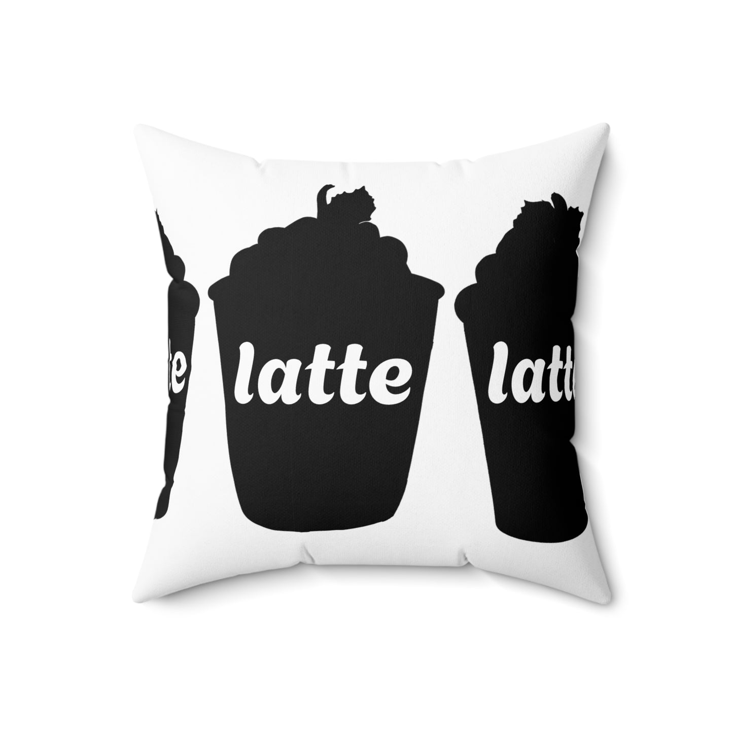 Latte Season P1 Spun Polyester Square Pillow