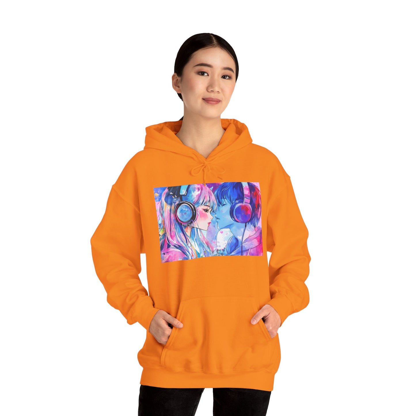 Chaos Love by Hime- Scripted Hooded Sweatshirt