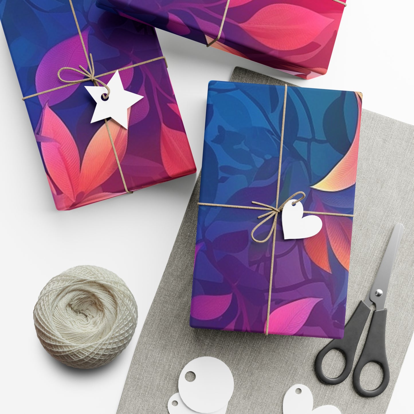 Vibrant Floral Gift Wrap Papers