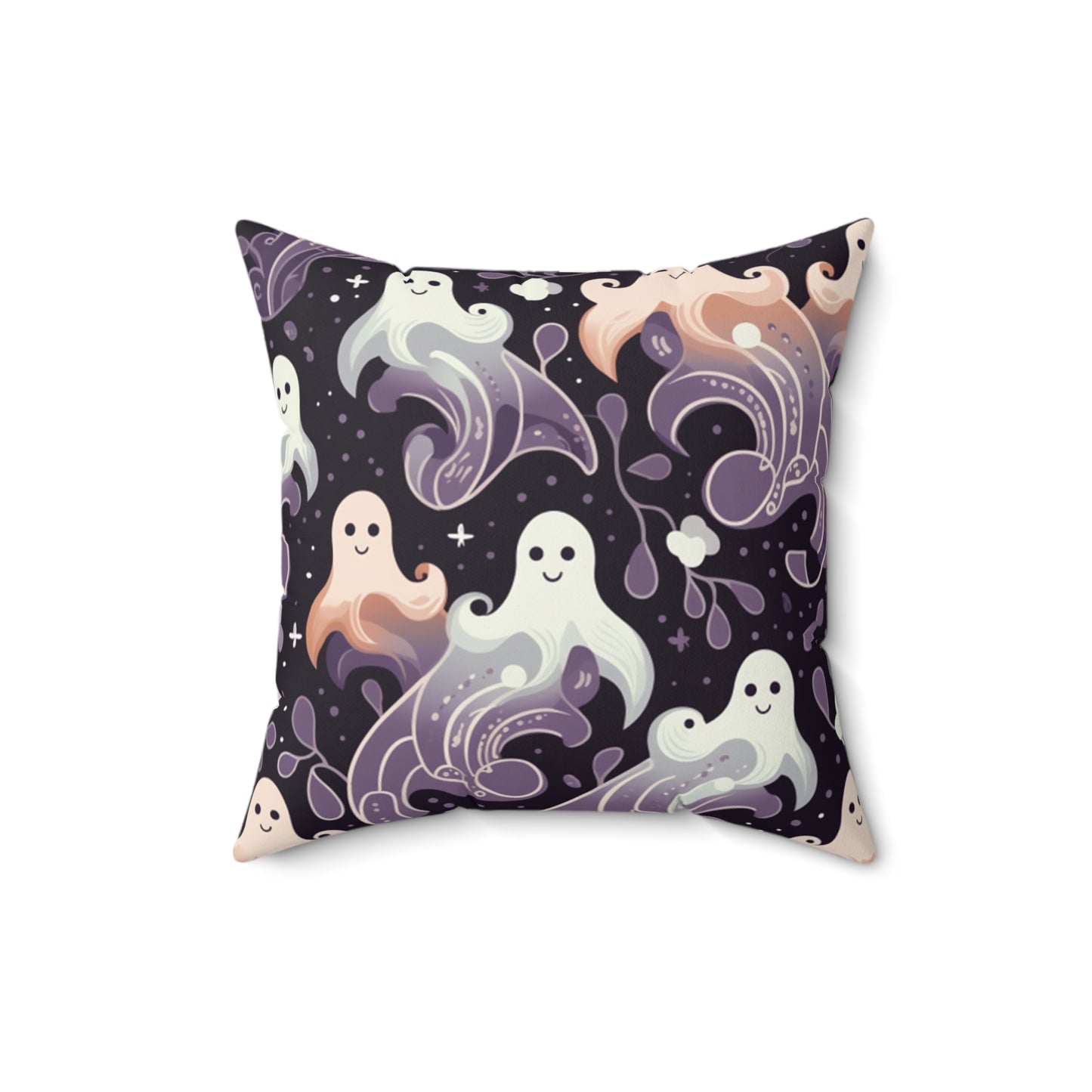 Boo Halloween Spun Polyester Square Pillow