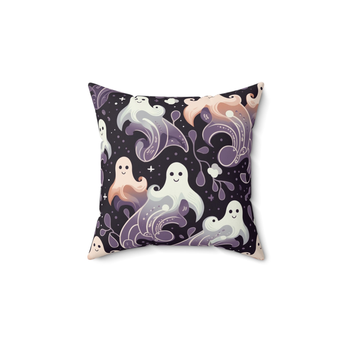 Boo Halloween Spun Polyester Square Pillow