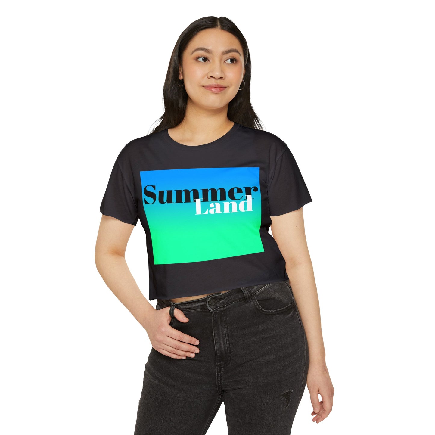 Summer Land Two-tone Festival Crop Top