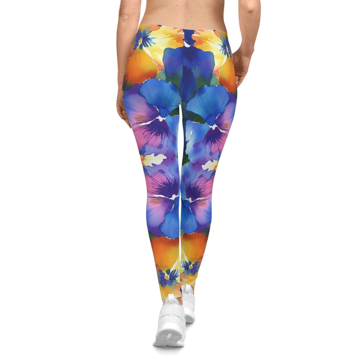 Tropical Bright Flower Leggings