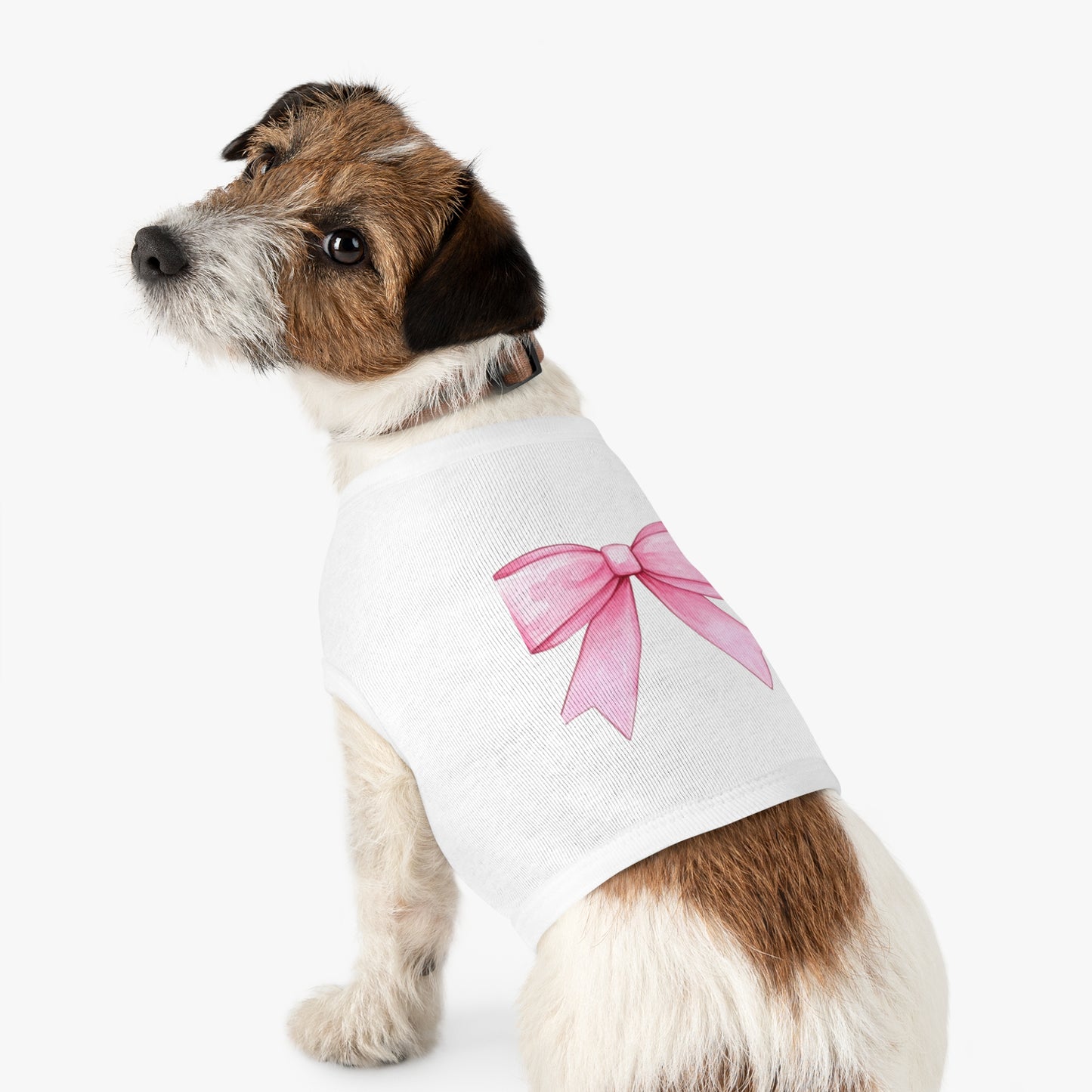 Oversize Pink Bow HD Pet Tank Top