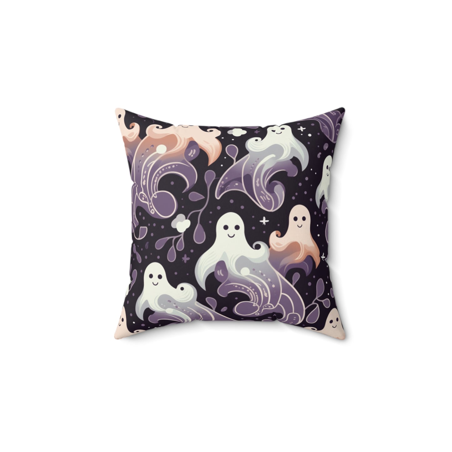 Boo Halloween Spun Polyester Square Pillow