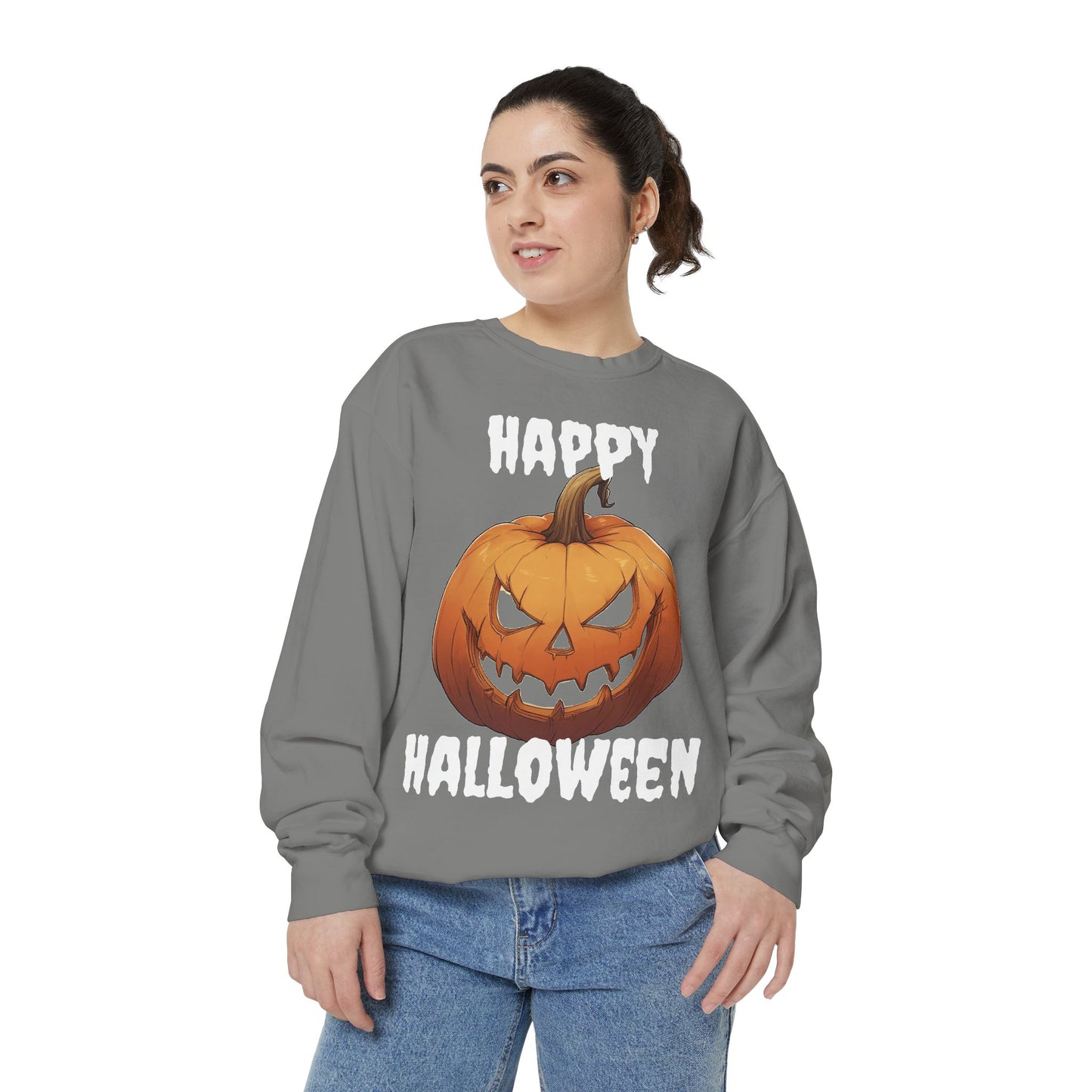 Happy Halloween Treats HDS2 Unisex Sweater - Grey