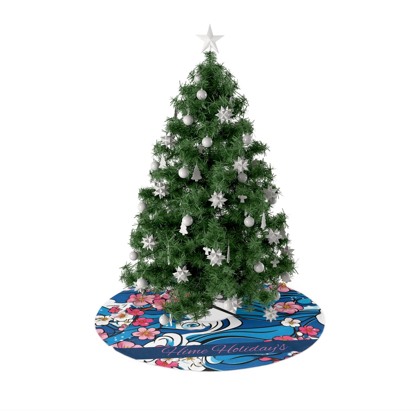 Kawaii Anime Merry Christmas Tree Skirt