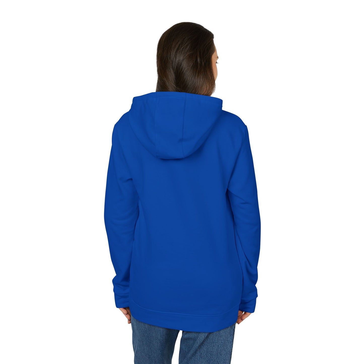 Fallen Solstice Detail Fleece Blue Hoodie