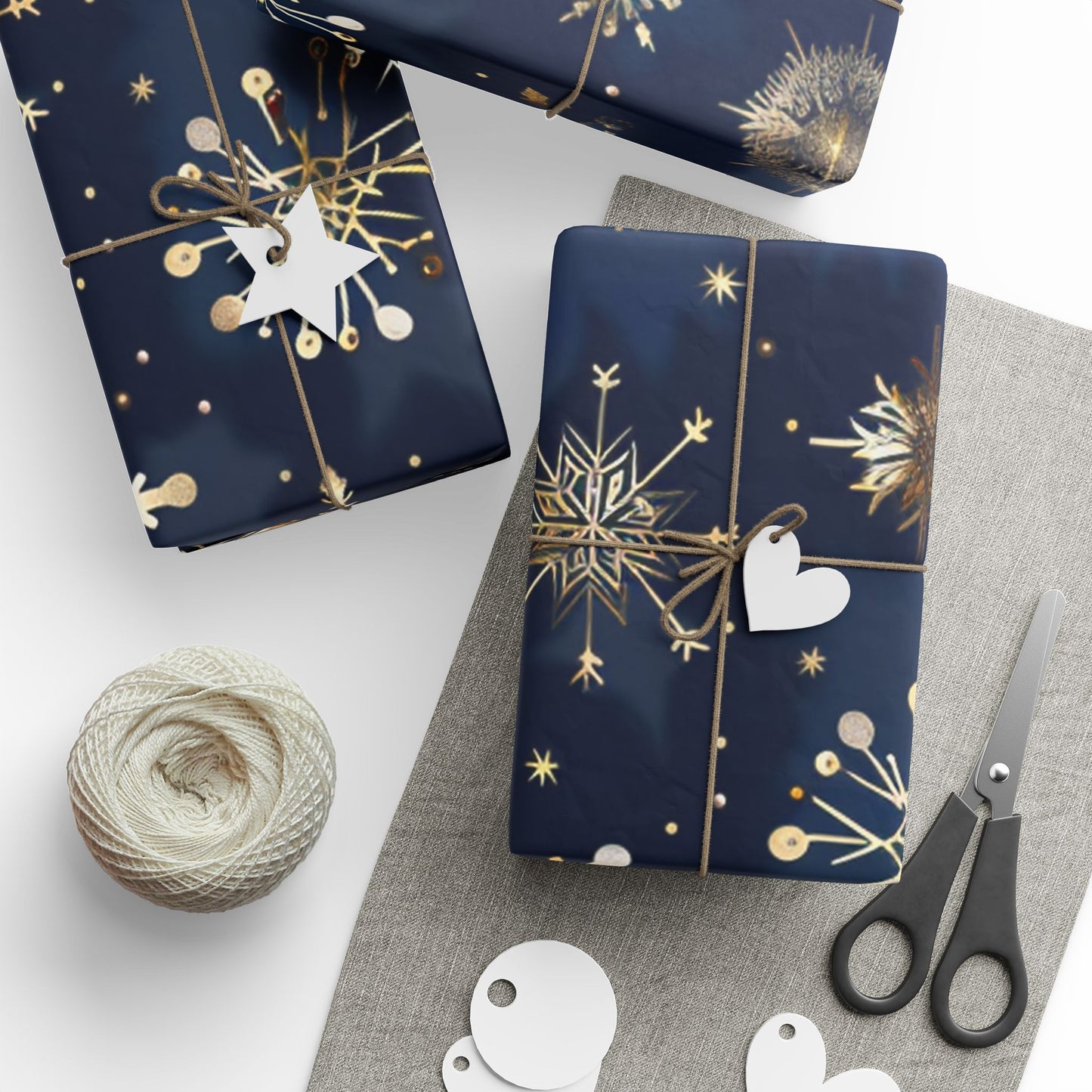 Elegant Floral Flowery Winter Design Wrapping Paper