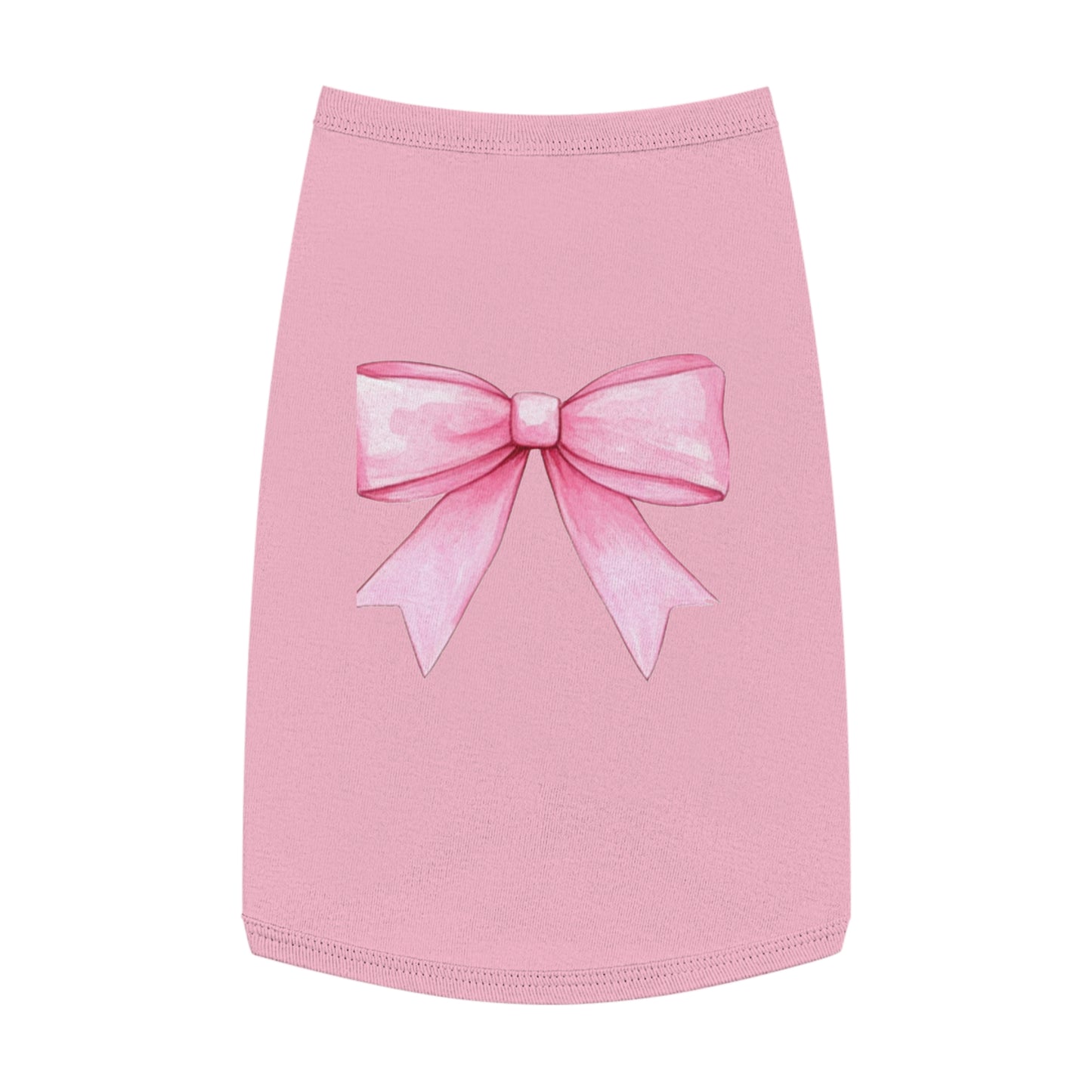 Oversize Pink Bow HD Pet Tank Top